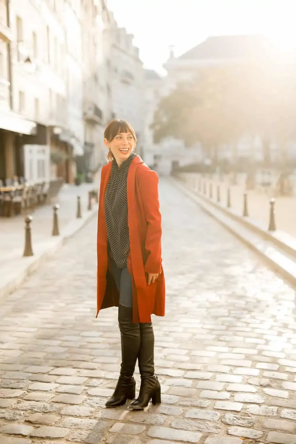 red coat winter parisian outfit ideas
