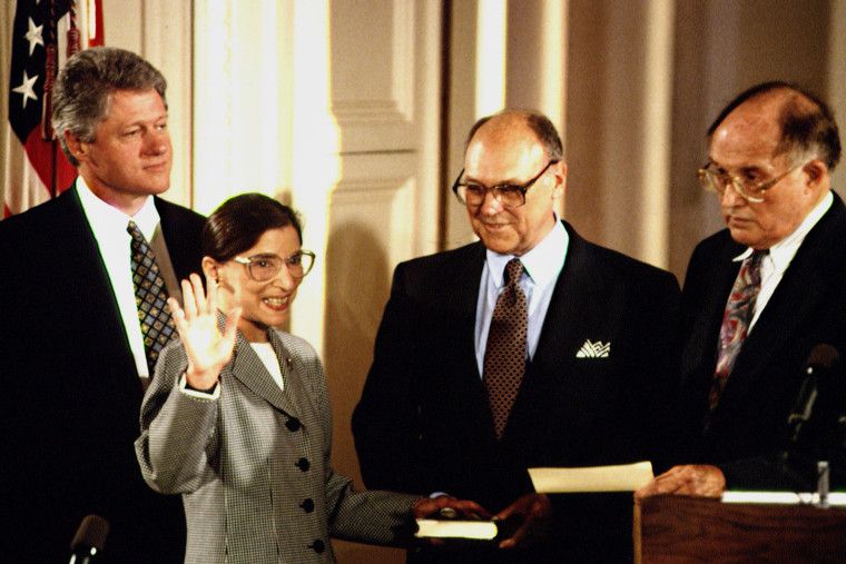 ruth bader ginsburg with bill clinton