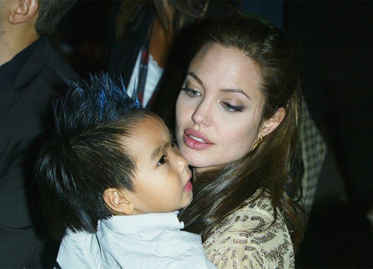 angelina jolie and her son madox