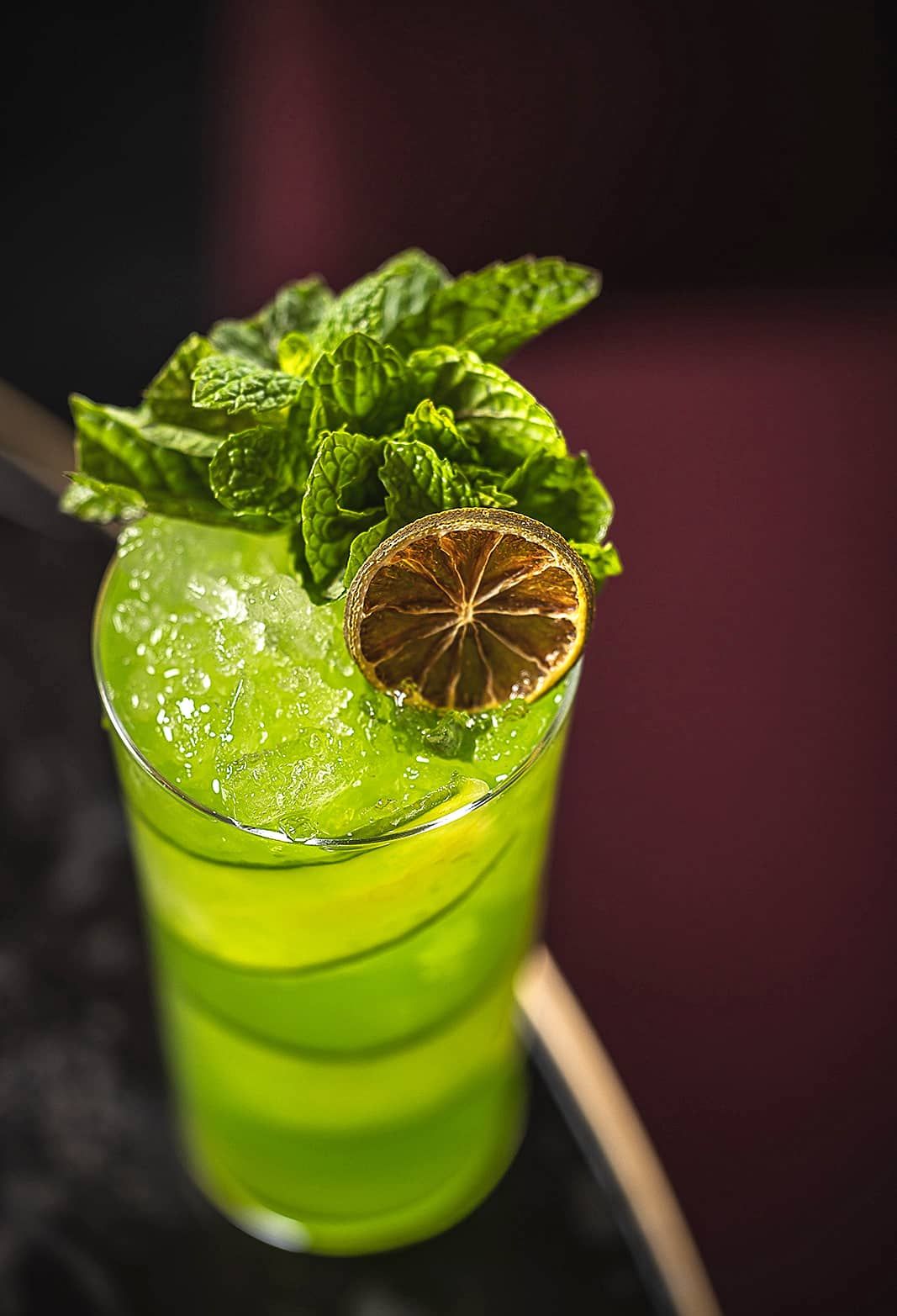 green tonic mocktail