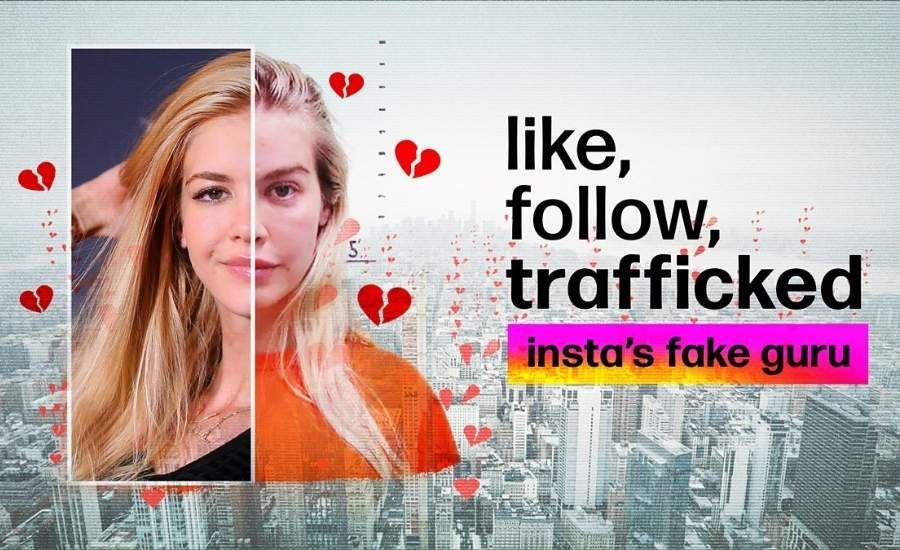 like, follow, trafficked poster