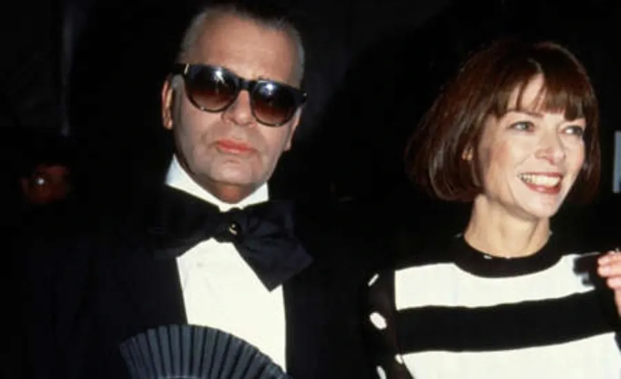 karl lagerfeld anna wintour leaving vogue