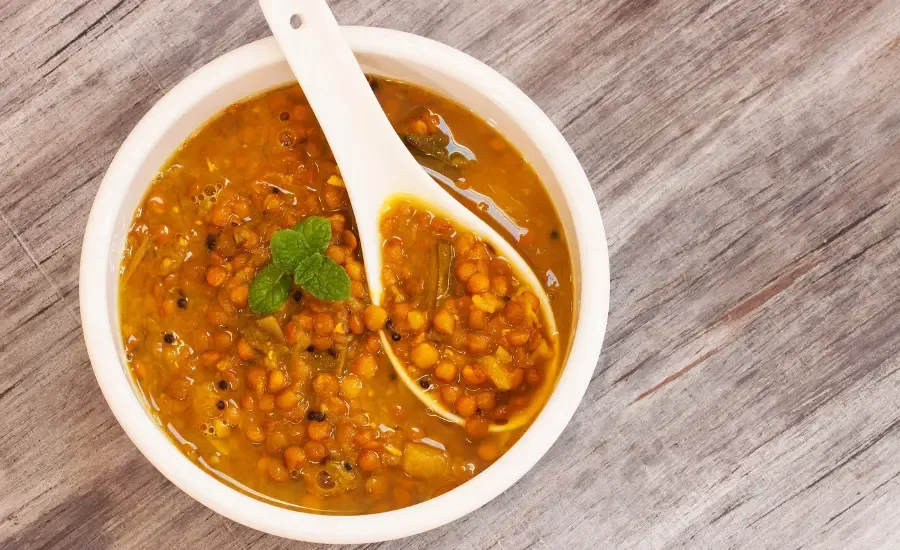 lentil soup dish