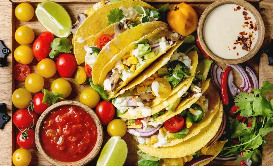 vegetarian tacos