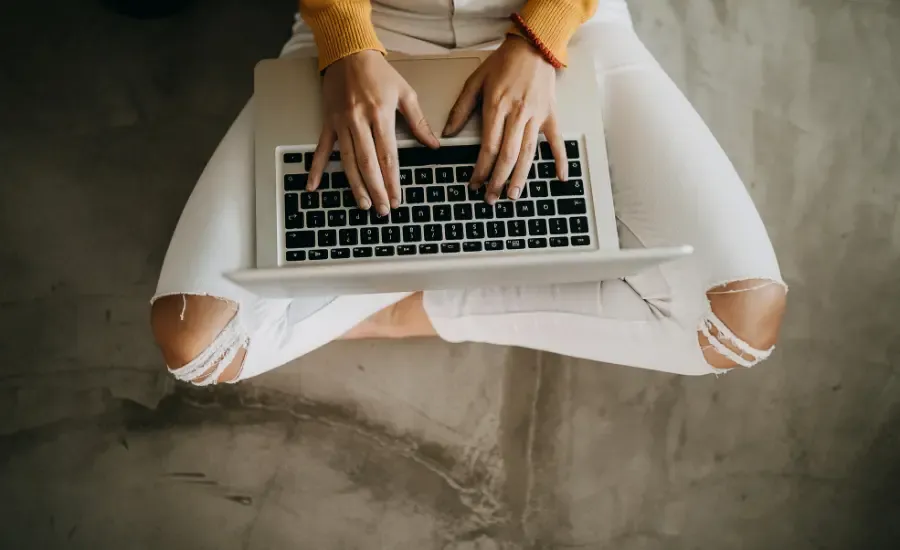 freelancer working from home