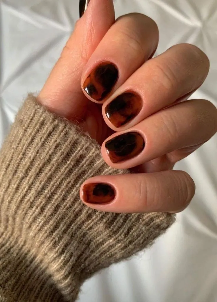 chocolate nail ideas