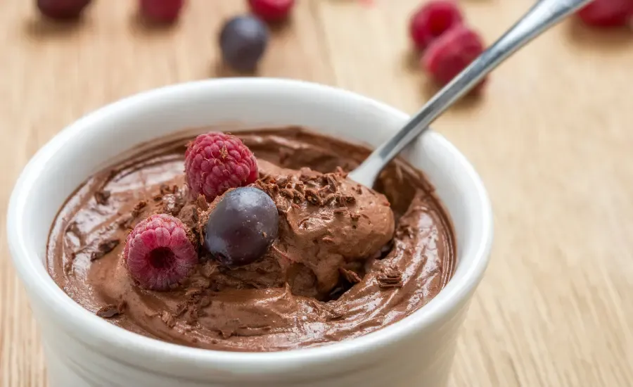 healthy chocolate mousse