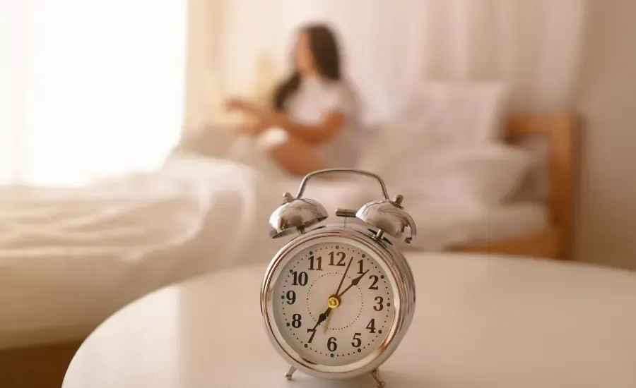 influencer having her morning routine