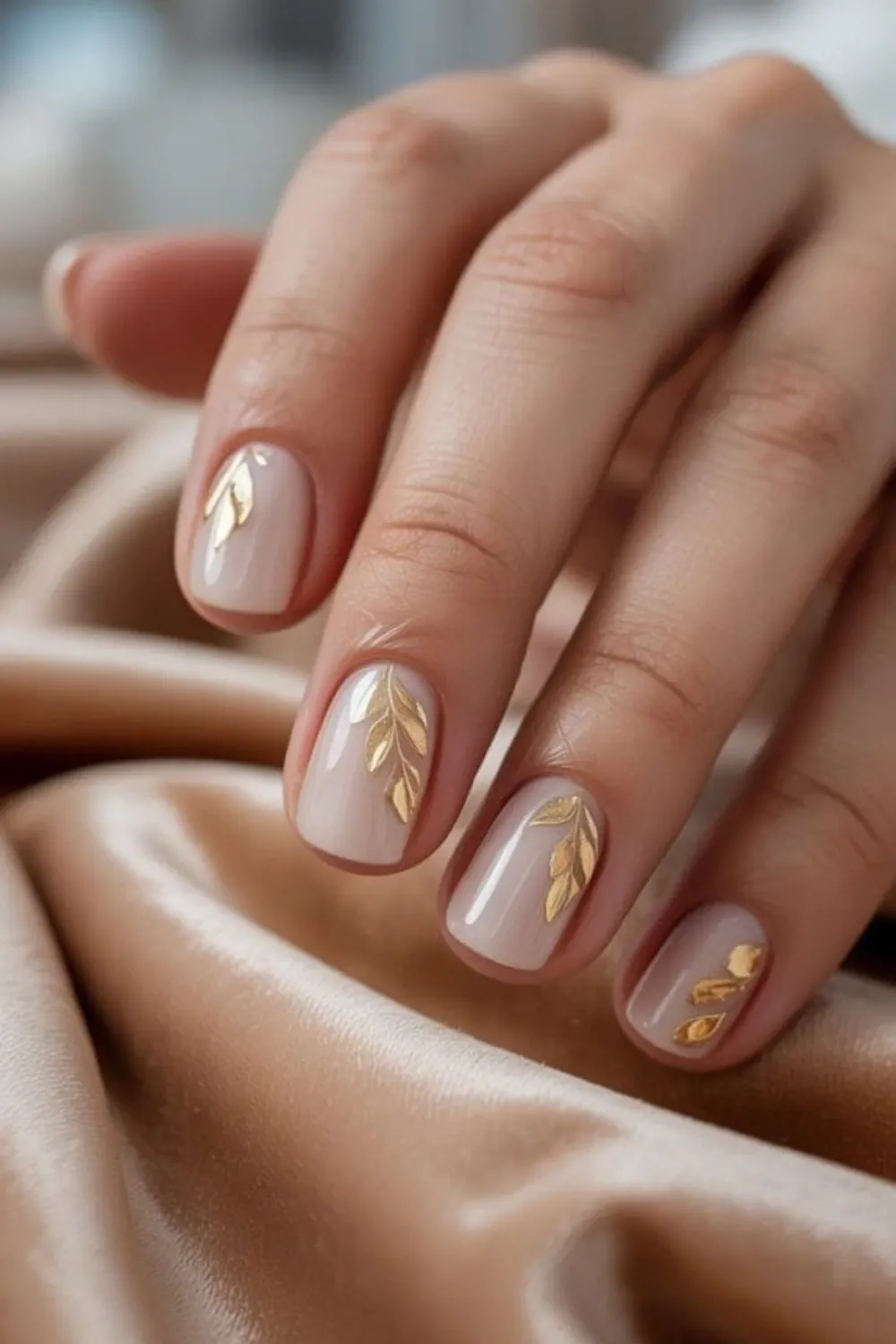 minimal fall nail ideas