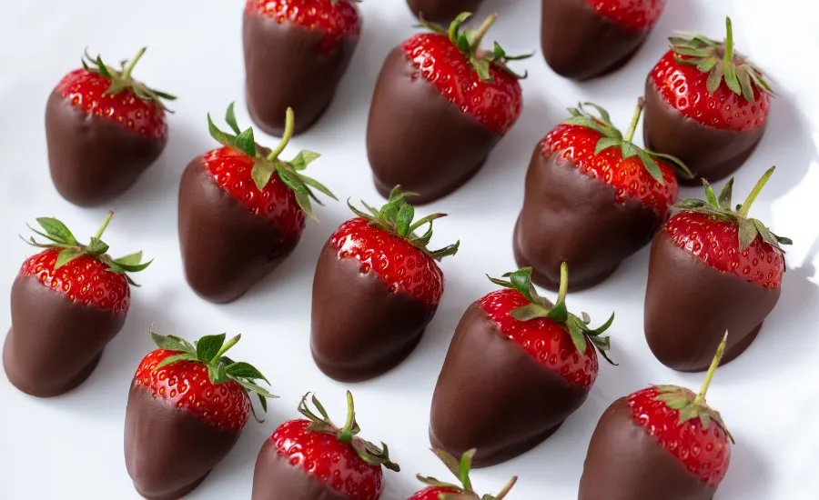 chocolate covered strawberries for national chocolate day